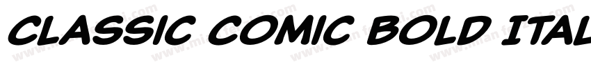 Classic Comic Bold Italic字体转换